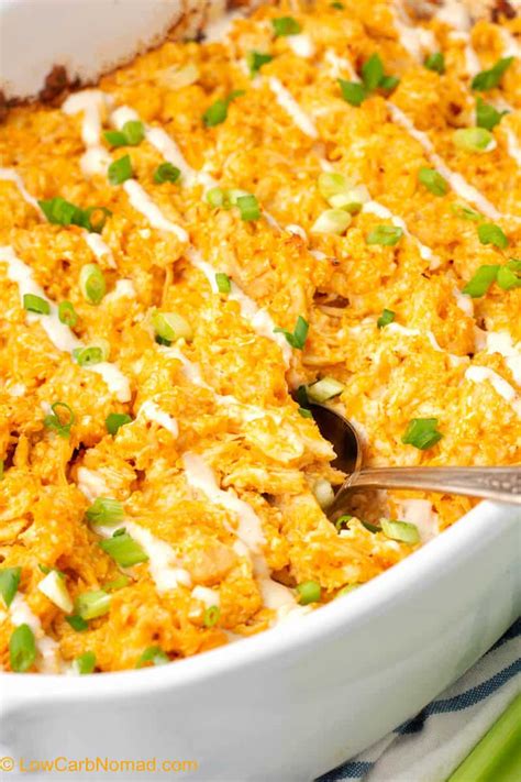 Low Carb Buffalo Chicken Casserole