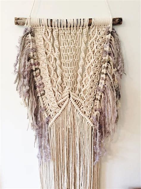 Macrame Layered Wall Hanging Cotton Tapestry Boho Luxury Etsy