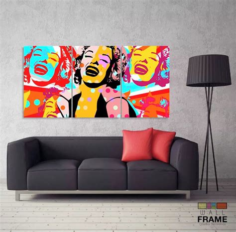 Quadro Decorativo Pop Art Marilyn Monroe X Sala Elo