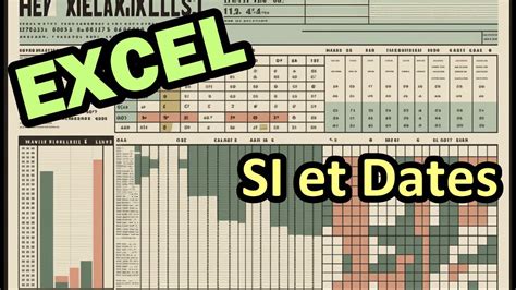 Excel Dates Et Calculs De Retards Avec La Fonction Si Youtube