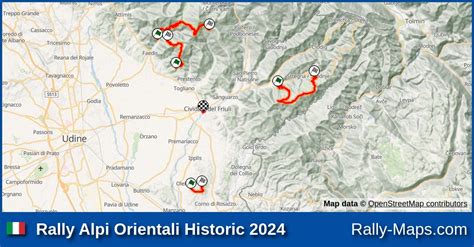 Maps Rally Alpi Orientali Historic 2024 CIR Auto Storiche Rally