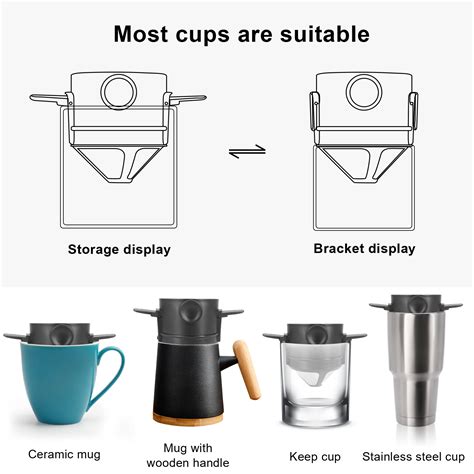 [READY] Folding Portable Hand Brewed Coffee Dripper Cone, for Drip