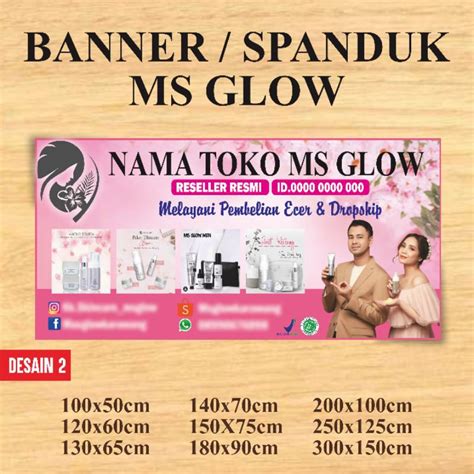 Jual Banner Spanduk Banner Reseller Resmi Ms Glow Banner Msglow