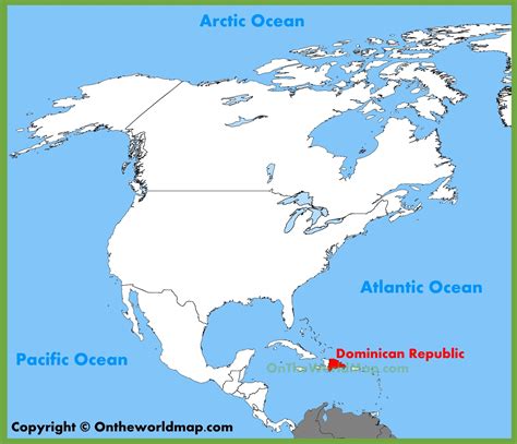 Dominican Republic location on the North America map - Ontheworldmap.com