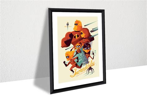 The Incredibles Movie Poster 2004 Canvas Poster, Wall Art, Wall Decor, Canvas Print, Room Decor ...