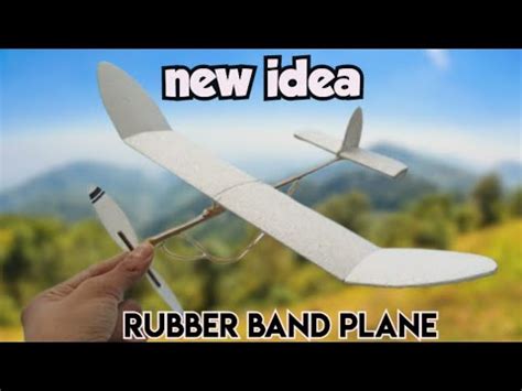 How To Make Rubber Band Plane Rubber Band Powered Plane YouTube