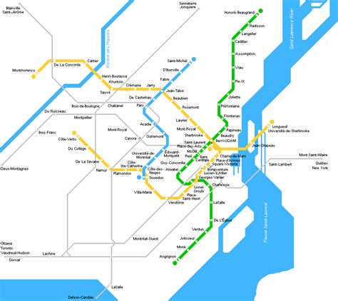 Montreal Metro Map