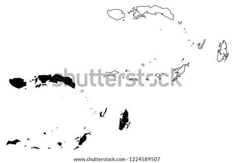 Maluku Subdivisions Indonesia Provinces Indonesia Map Stock Vector