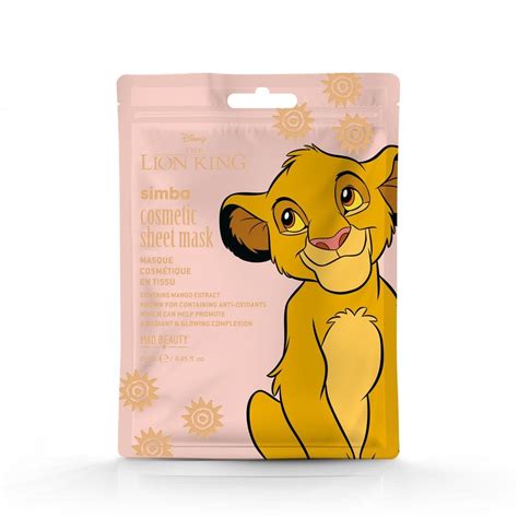 Disney Lion King Reborn Cosmetic Sheet Mask Simba Mango Disney From