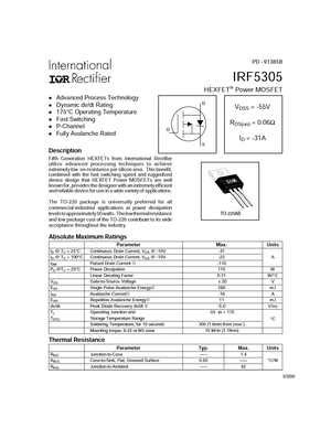 Irf Mosfet Datasheet