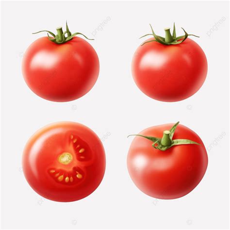 Set Of Four Tomato Varieties Generative Ai Tomatoes Gardening