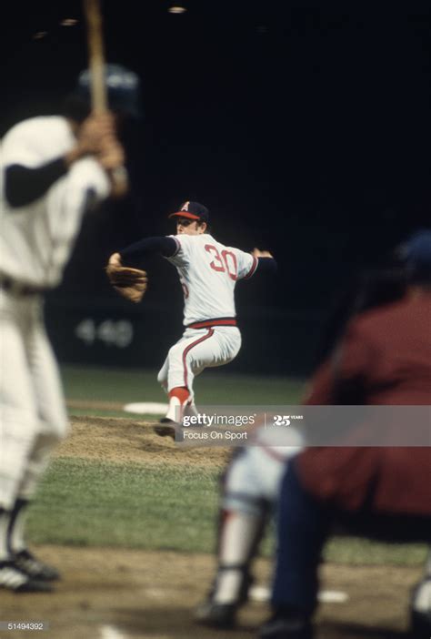 Pitcher Nolan Ryan Of The California Angels Rears Back Before