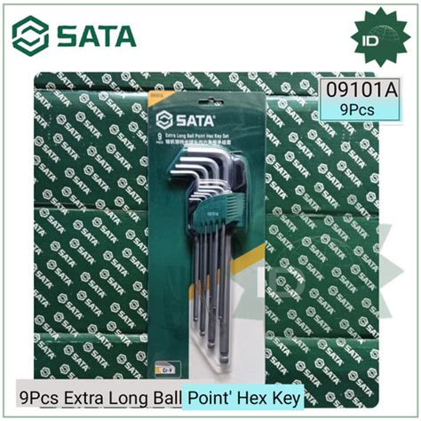 Jual Kunci L Sata Set Pcs Extra Long Ball Point A Metric