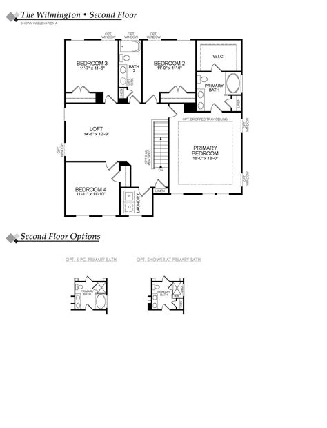 Wilmington Floor Plan Grier Meadows Eastwood Homes