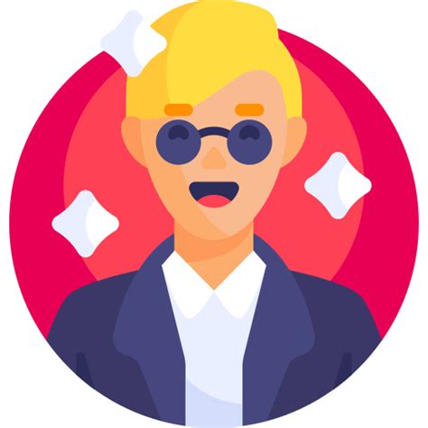 Celebrity Detailed Flat Circular Flat Icon