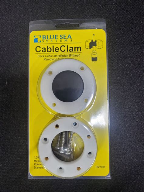 Blue Sea Systems Cableclam Deck Waterproof Cable Pass Thru 1003 Rv Parts Express Specialty