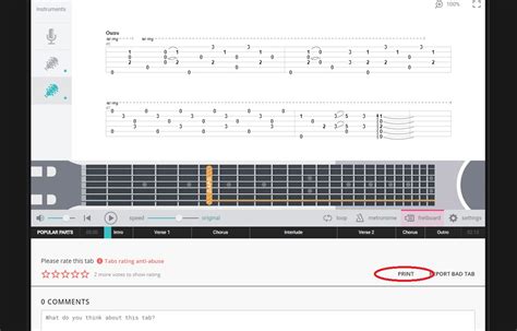 How To Print Guitar Tabs 3 Different Methods Mozart Project