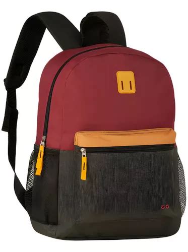 Mochila Escolar Clio Premium Bicolor De De Costa Sport Color Vino