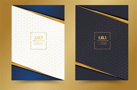Premium Vector Luxury Package Menu Cover Design Geometric