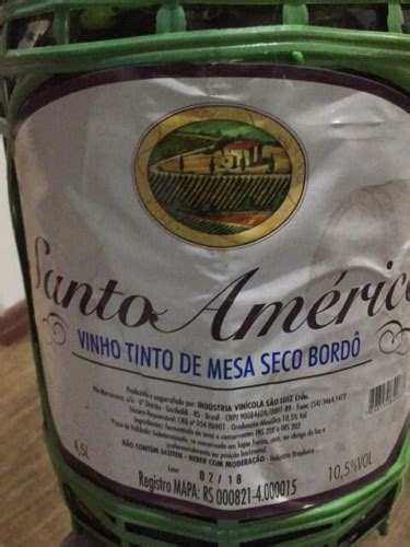 Vin Cola S O Luiz Santo Am Rico Tinto De Mesa Seco Bord Vivino Us