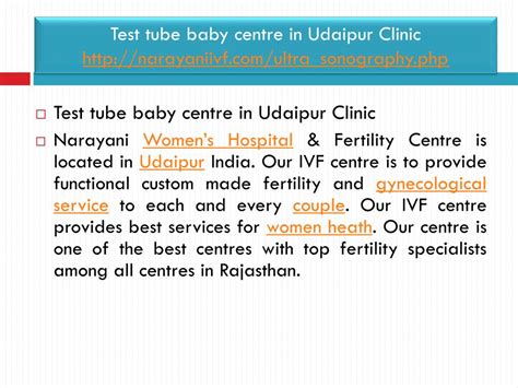 Ppt Test Tube Baby Centre In Udaipur Clinic Powerpoint Presentation