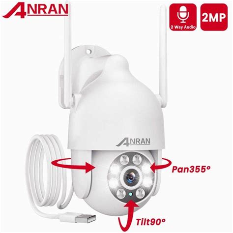 ANRAN WIFI CCTV IP Camera Outdoor Dome 2MP Security Camera Auto