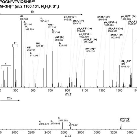 Higher Energy Collision Induced Dissociation HCD MS MS Spectrum Of