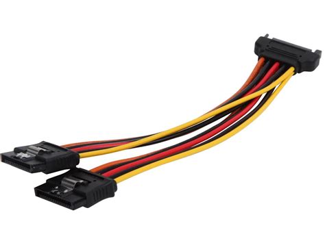 StarTech PYO2LSATA 6 In Latching SATA Power Y Splitter Cable