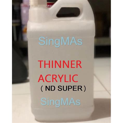 Jual THINNER Thiner ACRYLIC ND Super Gloss Jurigen 5 Ltr Tinner