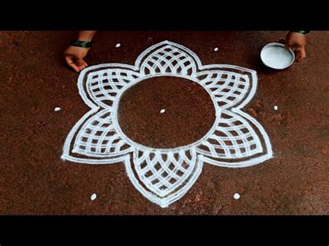 2024 New Year Simple Padi Kolam 5 3 Margazhi Madham Kolam Dhanurmasam