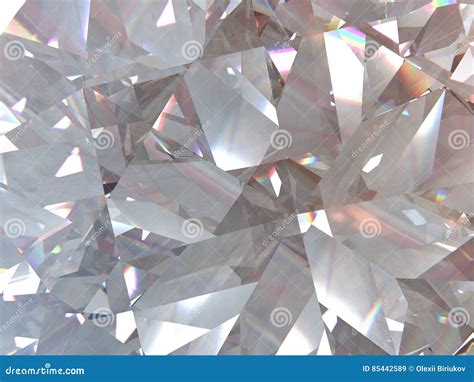 Layered Texture Triangular Diamond Or Crystal Shapes Background 3d Rendering Model Royalty Free