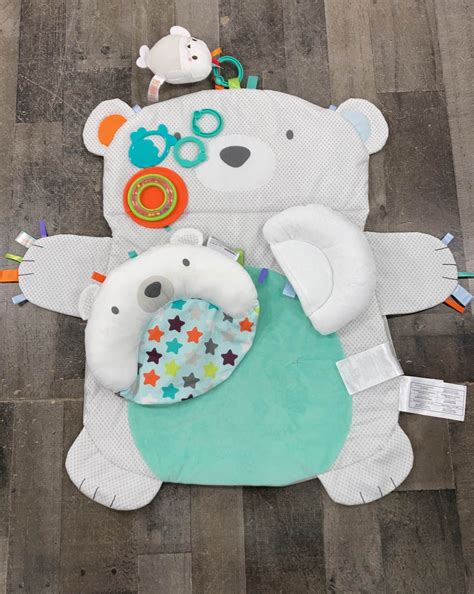 Bright Starts Tummy Time Prop And Play Mat Polar Bear