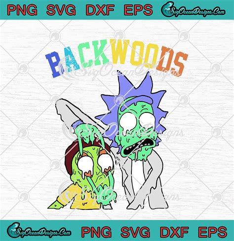 Rick And Morty Zombie Backwoods Funny TV Series SVG PNG EPS DXF Cricut ...