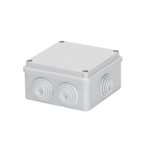 IP RATED PVC JUNCTION BOX WITH GLANDS 113mm 113mm 58mm