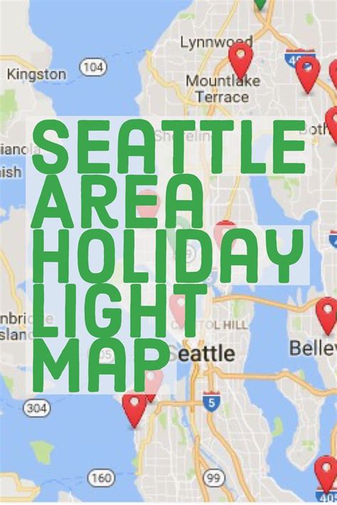 Seattle Area Holiday Lights Map Nanny Parent Connection Holiday