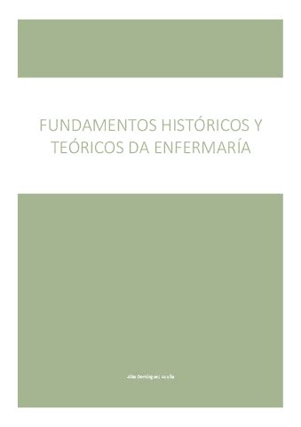 Fundamentos Historicos Y Teoricos De La Enfermeria Pdf