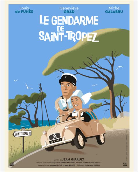 Affiche Le Gendarme A X Cm