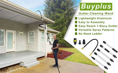 Amazon Buyplus Gutter Cleaning Tools From The Ground Rain Gutter