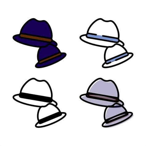 Premium Vector Hat Set