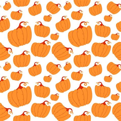 Premium Vector Beautiful Pumpkin Halloween Thanksgiving Seamless