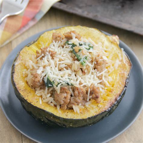 Sausage-Stuffed Acorn Squash - Eat. Drink. Love.