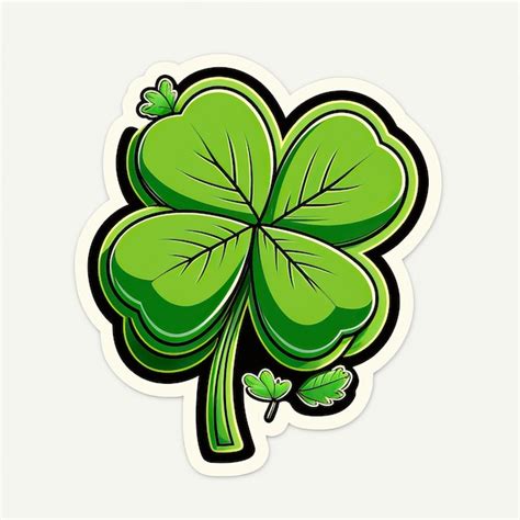 Premium Photo Green Fourleaf Clover Isolated On White