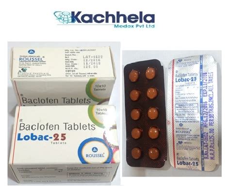 Roussel Iso Baclofen Mg Lobac Mg Tablet Packaging Type