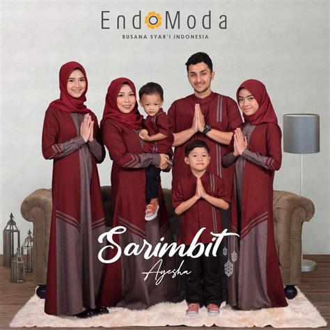 Jual SARIMBIT KELUARGA ENDOMODA AYESHA MAROON TERBARU Shopee Indonesia