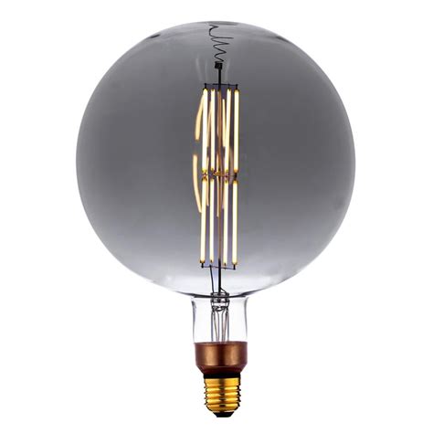 Lampadina Decorativa G200 LED 12W 4000K Filamento Di Fumo Dimmerabile