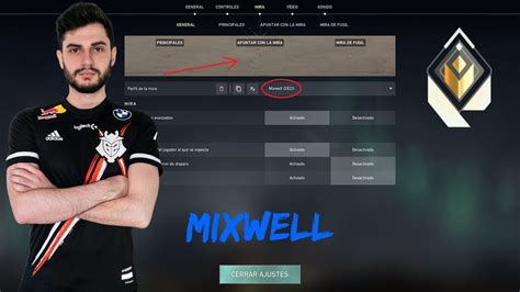 CONFIGURACION De MIXWELL En VALORANT 2022 SENSIBILIDAD MIRA