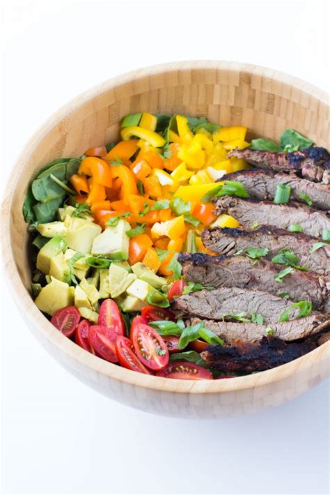 Carne Asada Flank Steak Salad - Gluten & Dairy Free