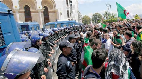 Algeria Youth Refuse Constitutional Solution Clash With Security Forces