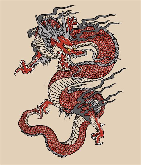 Japanese Dragon Art Stock Illustrations Japanese Dragon Art