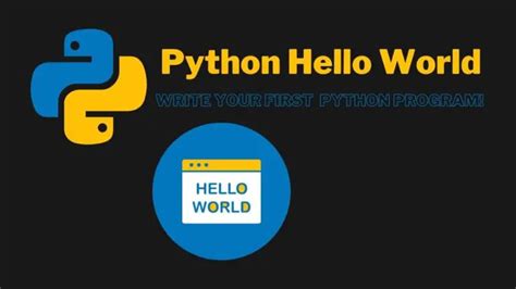 Python Hello World - Your First Python Program